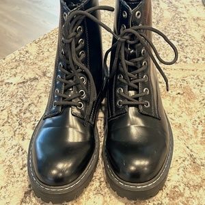 H&M Black Combat Boots 39 - US 8